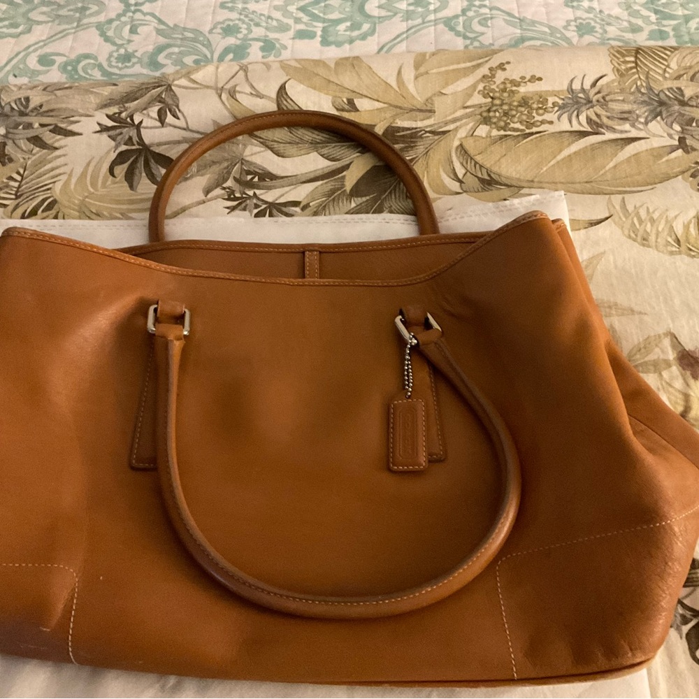 Classic Coach Bag great example of Coach leather